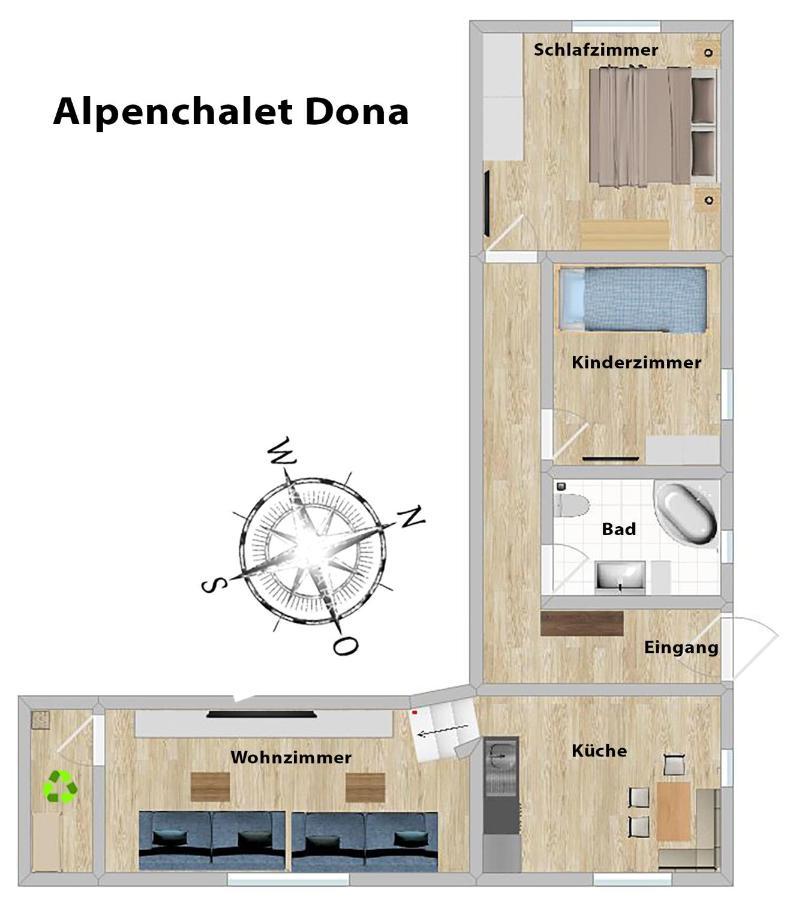 Alpenchalet Dona Partenen Eksteriør billede